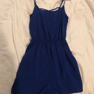 Navy blue romper